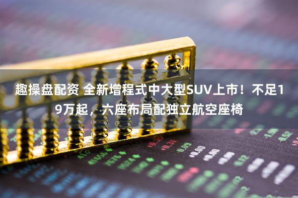 趣操盘配资 全新增程式中大型SUV上市！不足19万起，六座布局配独立航空座椅