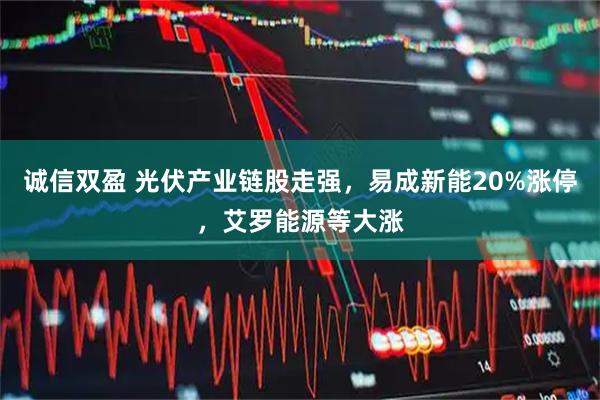 诚信双盈 光伏产业链股走强，易成新能20%涨停，艾罗能源等大涨